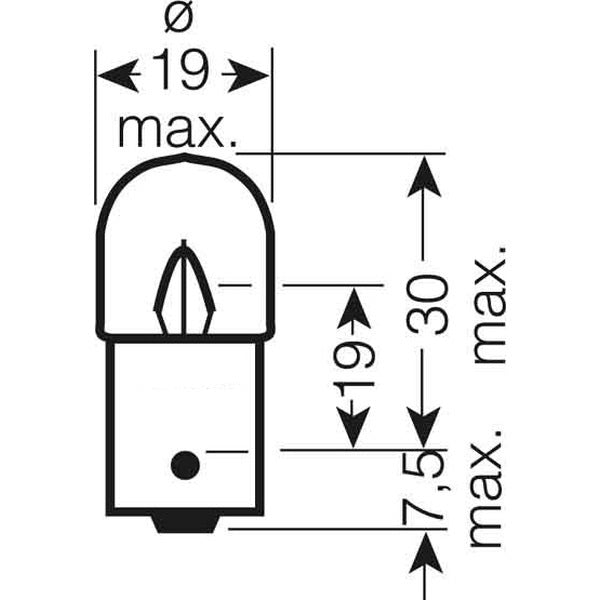 5W 24V Kugellampe Glühbirne MBK